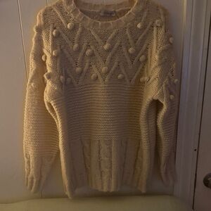 Cozy Cream Knit Sweater